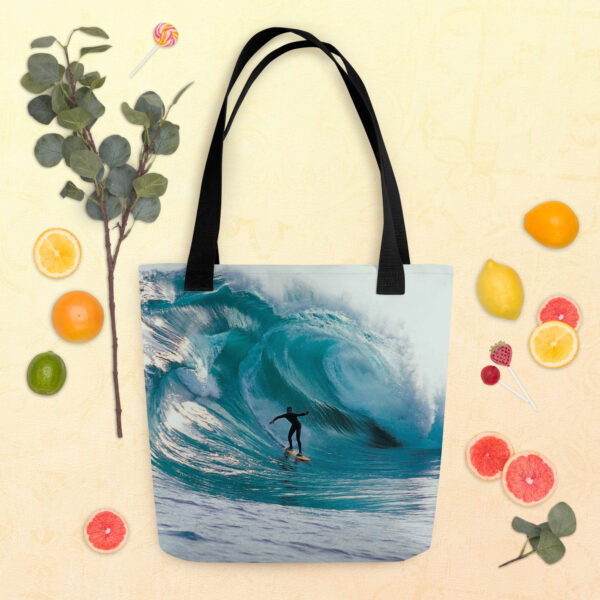 Tote bag with surfboard - Image 2