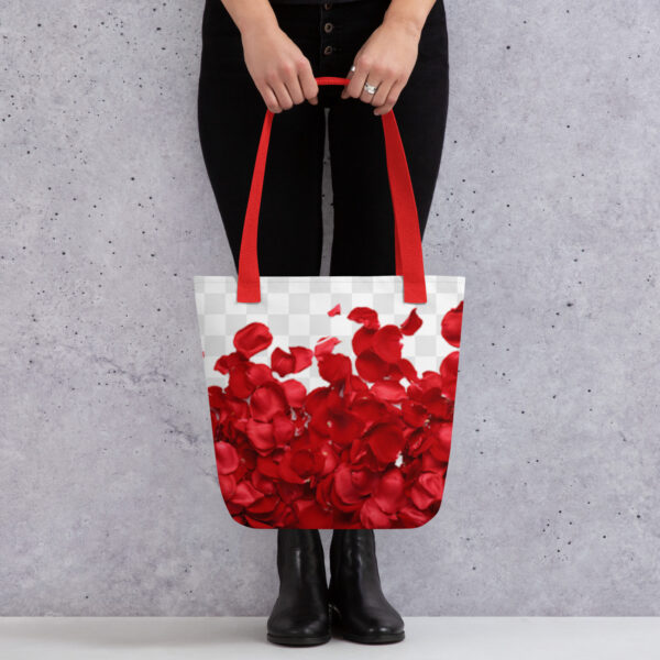 Tote bag with roses - Image 2