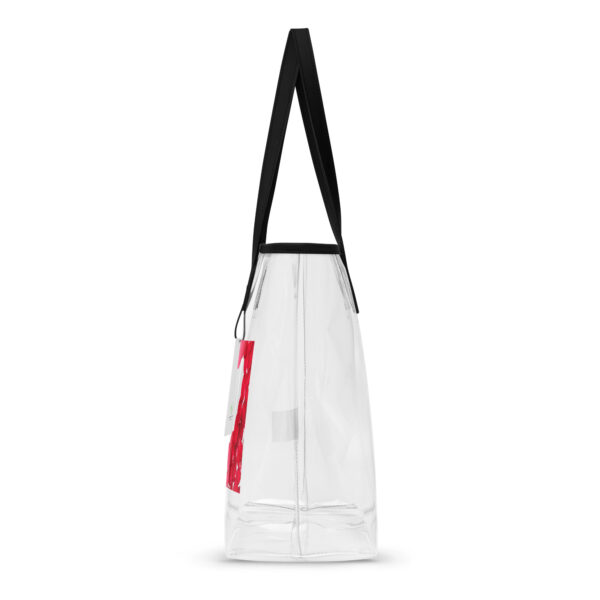 Clear tote bag with heart - Image 3