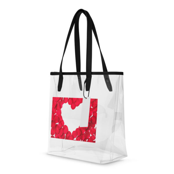 Clear tote bag with heart - Image 4