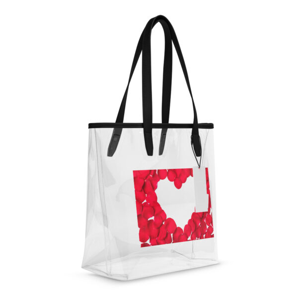 Clear tote bag with heart - Image 6
