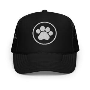 Foam trucker hat with pet leg
