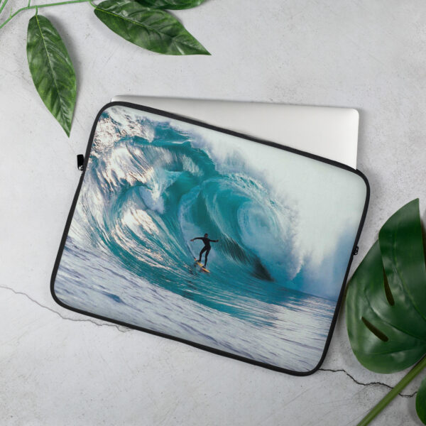 Ocean Journey Laptop Sleeve – Featuring a Surfer at Sea