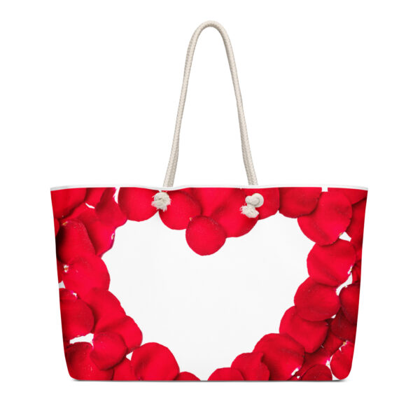 Oversized weekender bag with heart - Image 4