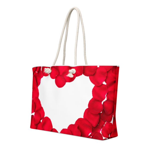 Oversized weekender bag with heart - Image 2