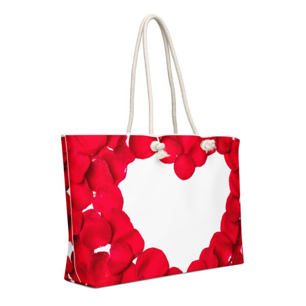 Oversized weekender bag with heart - Image 3